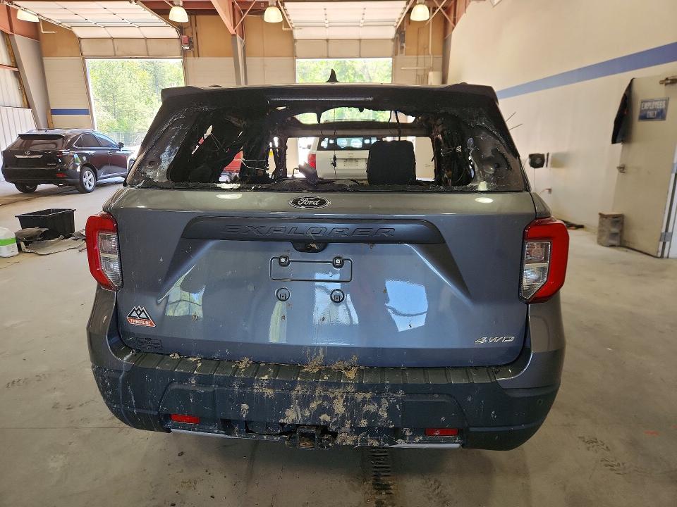 2021 Ford Explorer VIN 1FMSK8JH7MGC18113 COPART salvage auction — BURN, VA - NON-REPAIRABLE CERTIFICATE, sold $225 on 2026-07-02 (photo 6)