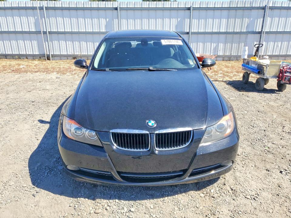 2008 BMW 3 series VIN WBAVC53558FZ89453 COPART salvage auction — ROOF, Ca - Salvage Certificate, sold $525 on 2026-07-07 (photo 5)