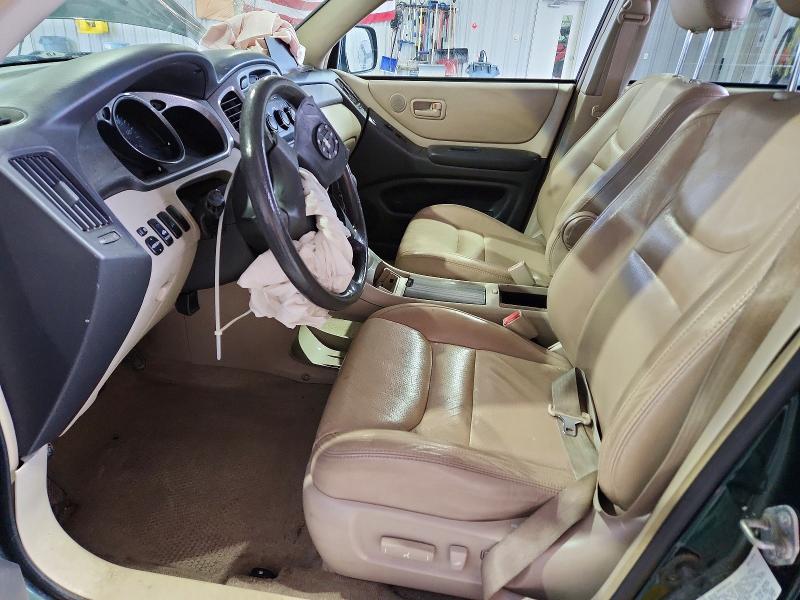 2003 Toyota Highlander VIN JTEHF21A330107841 COPART salvage auction — FRONT END, NY - MV-907A SALVAGE CERTIFICATE, sold $400 on 2026-07-06 (photo 7)