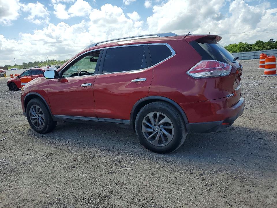 2016 Nissan Rogue VIN 5N1AT2MVXGC732900 COPART salvage auction — REAR END, Tx - Certificate Of Title (P), sold $1,850 on 2026-07-09 (photo 2)