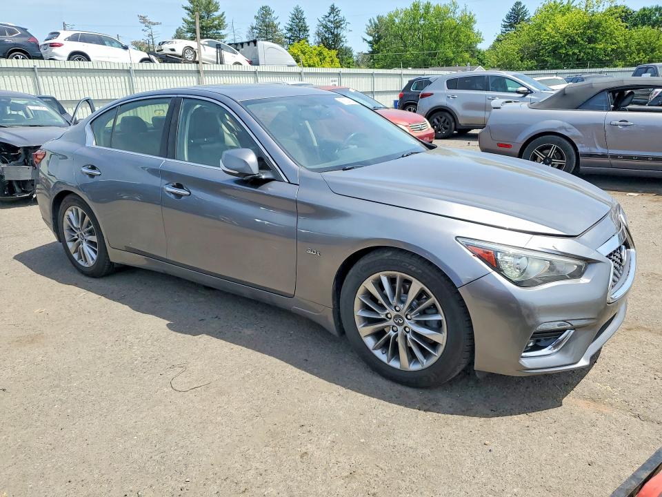 2019 Infiniti Q50 VIN JN1EV7AP3KM513625 COPART salvage auction — FRONT END, Pa - Certificate Of Salvage, sold $3,500 on 2026-07-14 (photo 4)