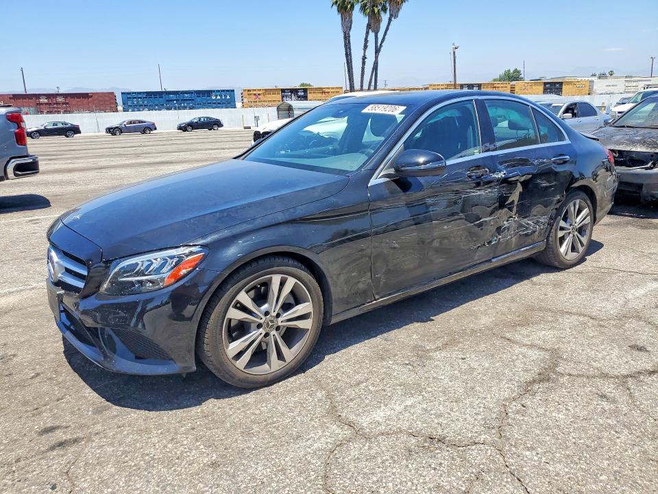 2020 Mercedes-benz C-klasse VIN WDDWF8DB6LR525721 COPART salvage auction — SIDE, Ca - Salvage Certificate, sold $7,200 on 2026-07-14 (photo 1)