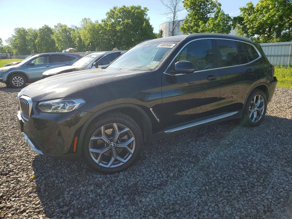 2023 BMW X3 VIN 5UX53DP00P9R38739 COPART salvage auction — REAR END, Ny - Mv-907A Salvage Certificate, sold $15,000 on 2026-07-08 (photo 1)