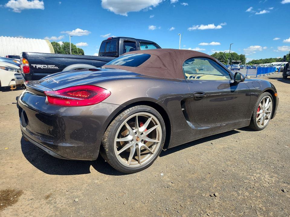 2013 Porsche Boxster VIN WP0CB2A8XDS133253 COPART salvage auction — MECHANICAL, Ct - Cert Of Title-Salvage, sold $2,550 on 2026-07-23 (photo 3)