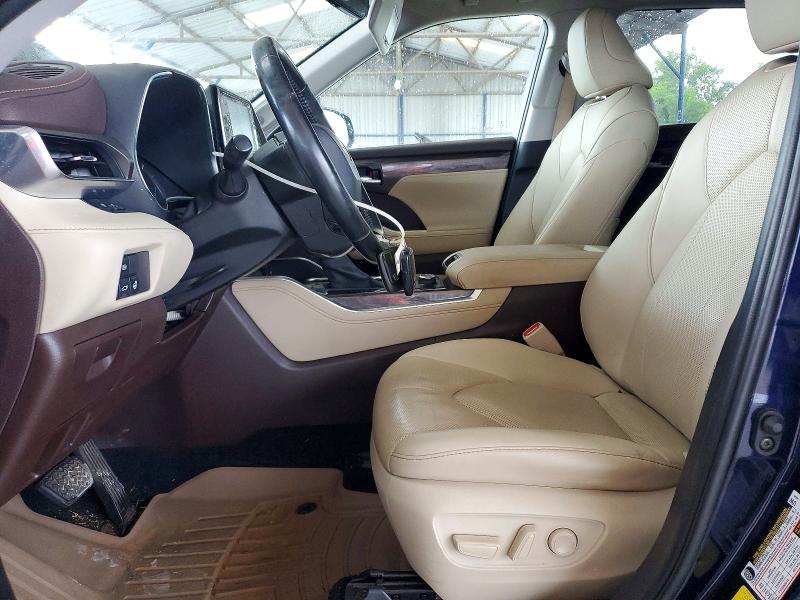 2020 Toyota Highlander VIN 5TDDZRBHXLS042403 COPART salvage auction — ROOF, Ga - Cert Of Title-Salvage, sold $13,900 on 2026-07-30 (photo 7)