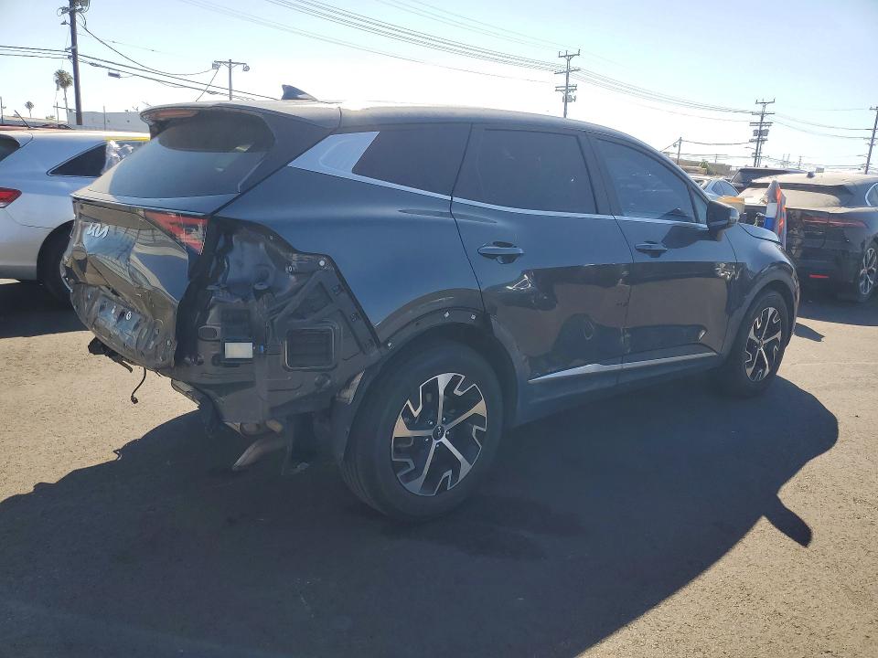 2023 Kia Sportage VIN 5XYK33AFXPG095952 COPART salvage auction — REAR END, Ca - Salvage Certificate, sold $6,800 on 2026-07-08 (photo 3)