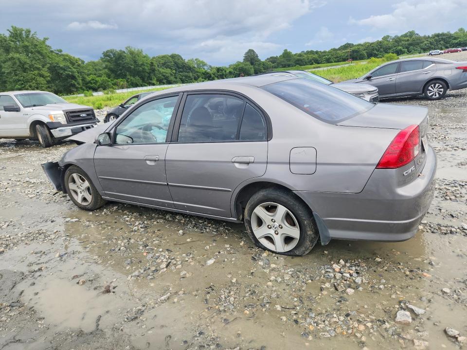 2005 Honda Civic VIN 1HGES26775L022665 COPART salvage auction — FRONT END, GA - CERT OF TITLE-SALVAGE, sold $250 on 2026-07-09 (photo 2)