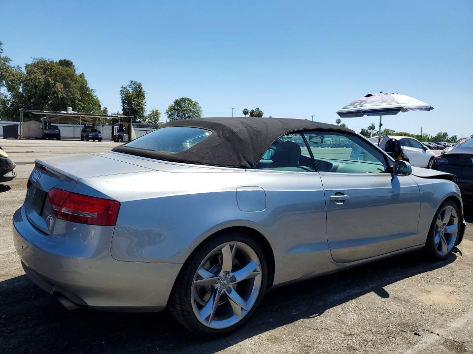 2011 Audi A5 VIN WAUJFAFH3BN008411 COPART salvage auction — FRONT END, Ca - Salvage Certificate, sold $1,200 on 2026-07-31 (photo 3)