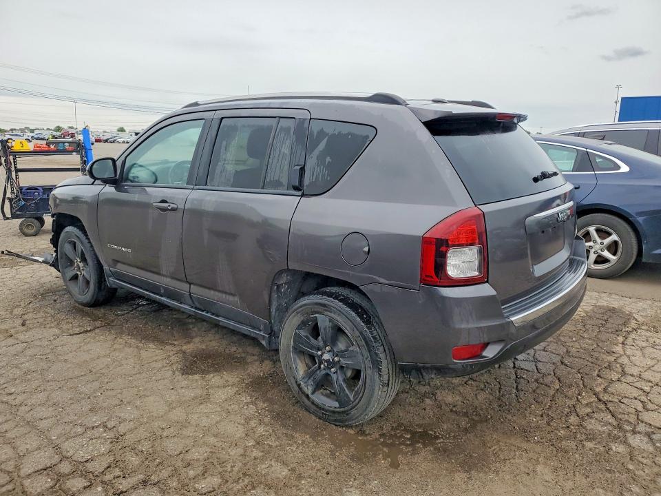 2017 Jeep Compass VIN 1C4NJCEB2HD163090 COPART salvage auction — FRONT END, Mi - Certificate Of Title, sold $675 on 2026-07-09 (photo 2)