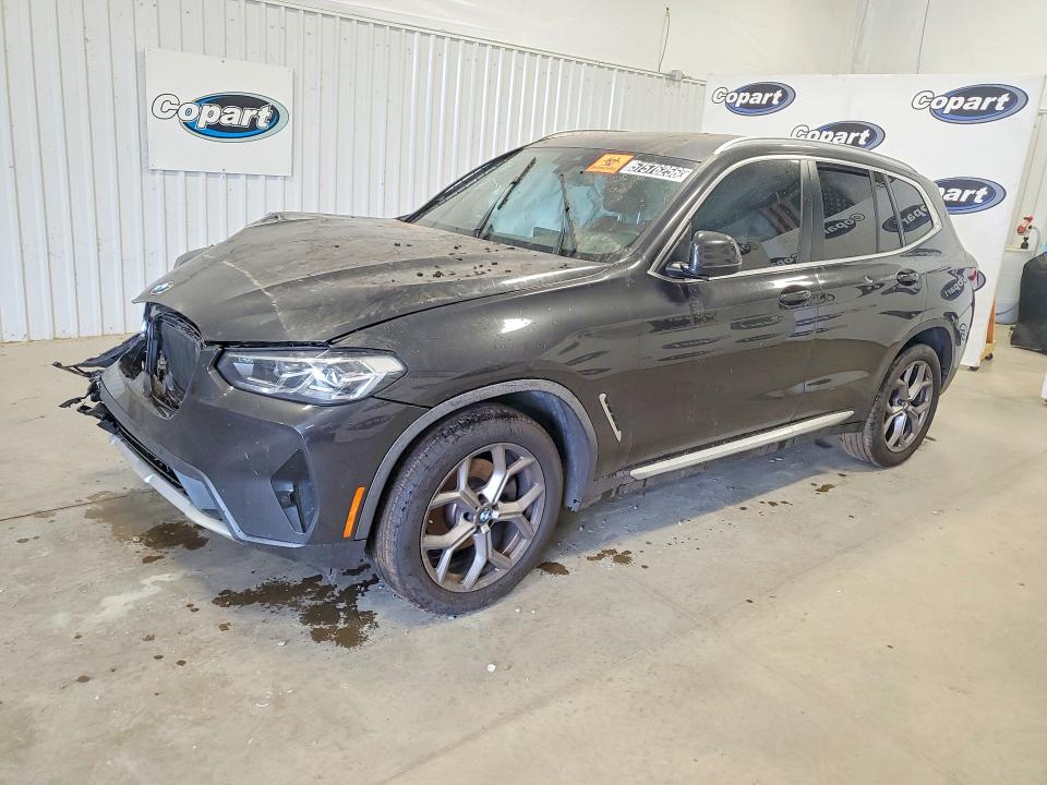 2022 BMW X3 VIN 5UX43DP04N9N34528 COPART salvage auction — FRONT END, Nc - Dlr Only-Clean/Over 25% Damage, sold $8,300 on 2026-07-14 (photo 1)