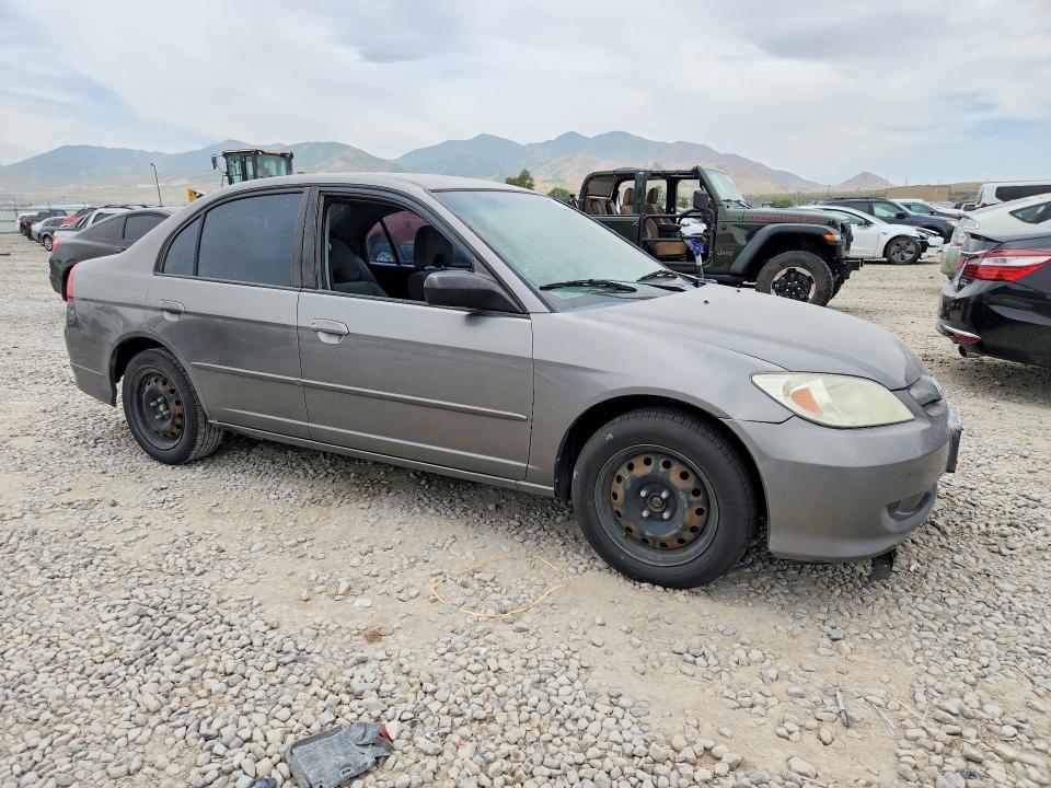 2004 Honda Civic VIN 2HGES16574H610795 COPART salvage auction — FRONT END, Ut - Certificate Of Title, sold $200 on 2026-07-02 (photo 4)
