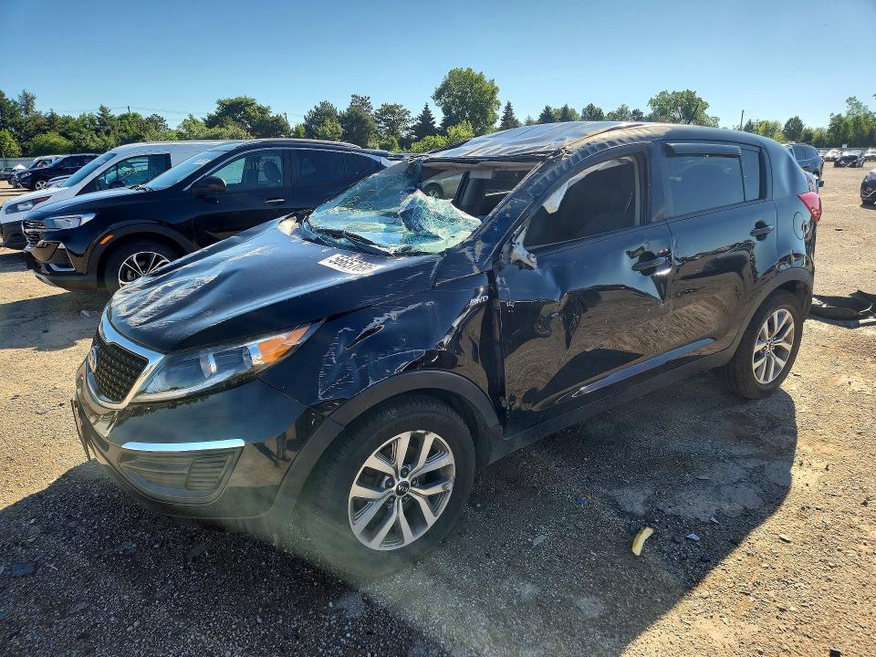 2015 Kia Sportage VIN KNDPBCAC8F7746134 COPART salvage auction — ROLLOVER, Il - Salvage Certificate, sold $275 on 2026-07-16 (photo 1)