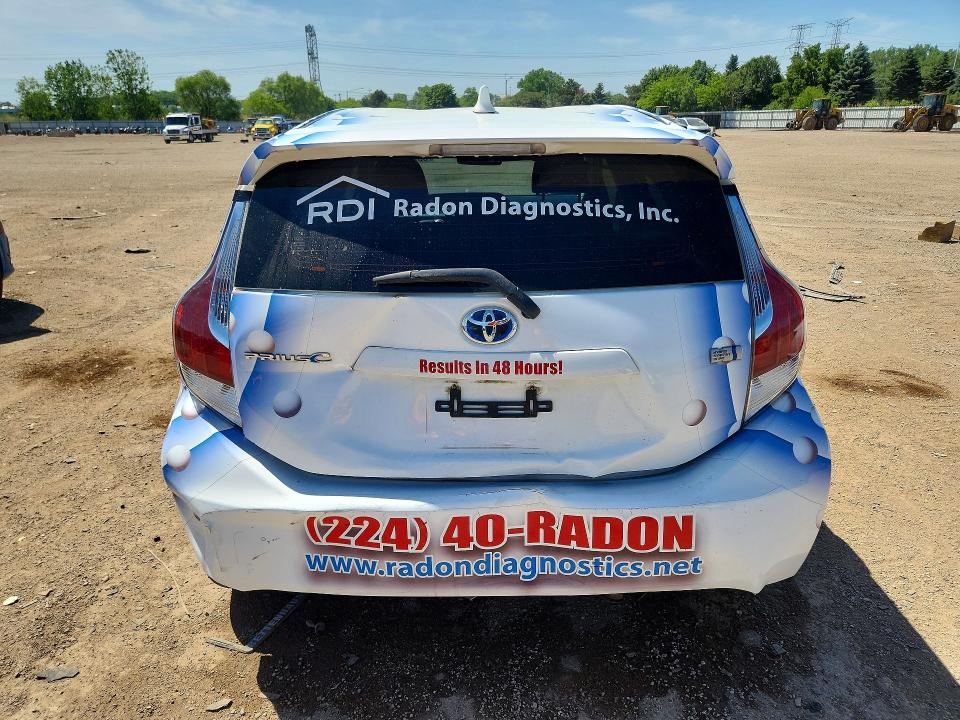 2016 Toyota Prius c VIN JTDKDTB35G1117776 COPART salvage auction — REAR END, Il - Salvage Certificate, sold $1,300 on 2026-07-23 (photo 6)
