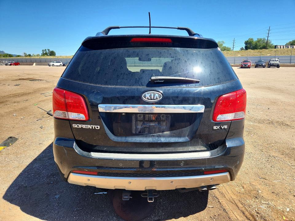 2012 Kia Sorento VIN 5XYKWDA23CG308986 COPART salvage auction — HAIL, Co - Dis/Dlr/Exp Only Clean Title, sold $1,300 on 2026-07-27 (photo 6)