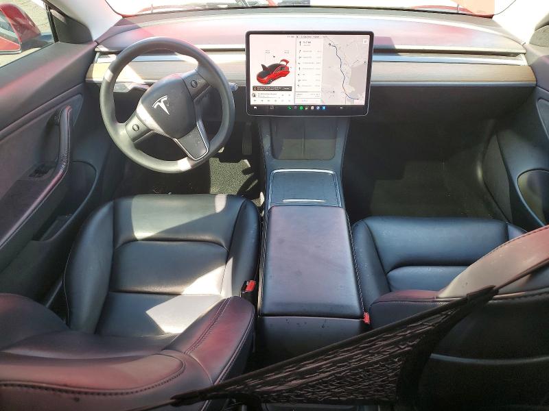 2021 Tesla VIN 5YJ3E1EB4MF875460 COPART salvage auction — REAR END, Ca - Salvage Certificate, sold $5,600 on 2026-07-24 (photo 8)