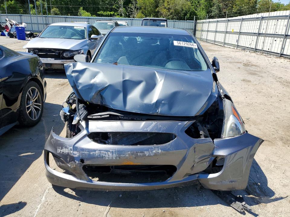 2013 Hyundai Accent VIN KMHCT5AE6DU094648 COPART salvage auction — FRONT END, Ga - Cert Of Title-Salvage, sold $225 on 2026-07-09 (photo 5)