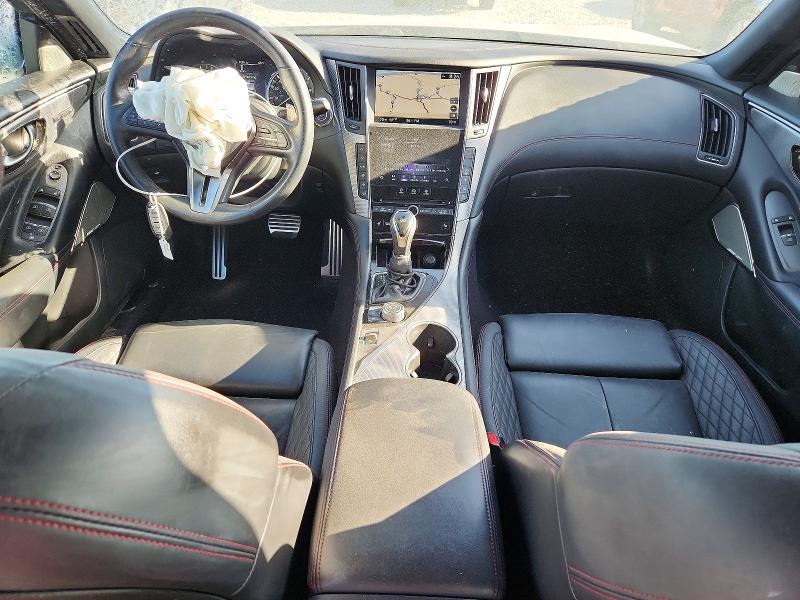 2020 Infiniti Q50 VIN JN1FV7AR6LM660674 COPART salvage auction — FRONT END, Ut - Salvage Certificate, sold $8,600 on 2026-08-21 (photo 8)