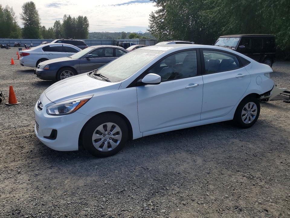 2016 Hyundai Accent VIN KMHCT4AE3GU091138 COPART salvage auction — REAR END, Wa - Bill Of Sale, sold $425 on 2026-07-27 (photo 1)