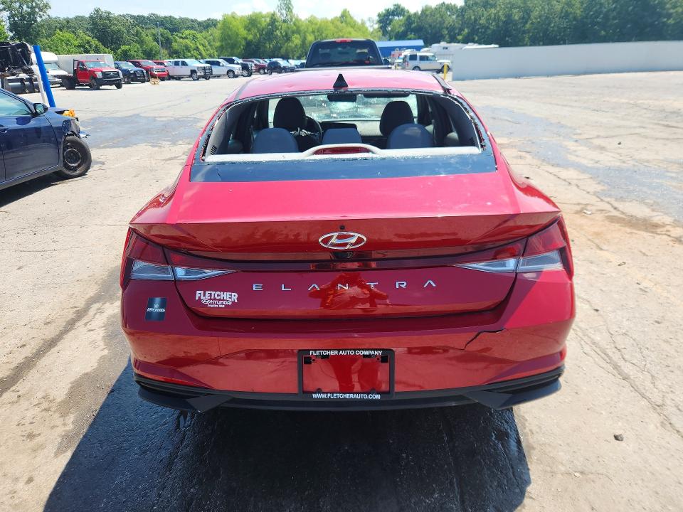 2023 Hyundai Elantra VIN KMHLM4AG9PU410198 COPART salvage auction — HAIL, Mo - Salvage Certificate Of Title, sold $4,750 on 2026-07-09 (photo 6)