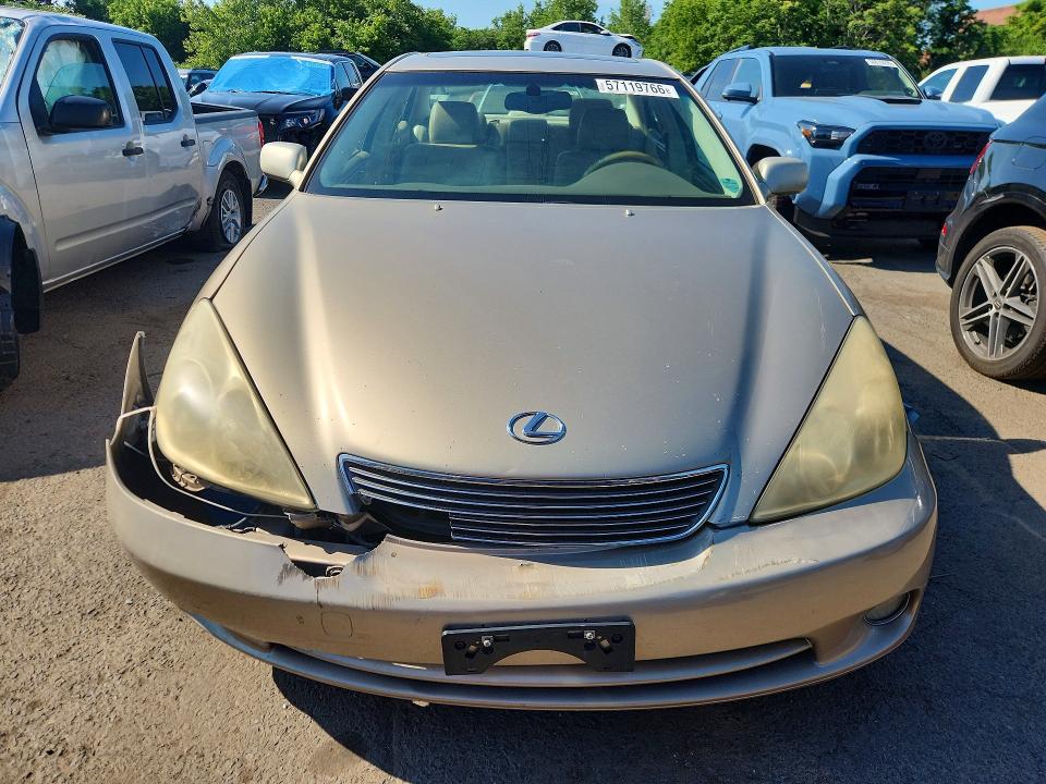 2005 Lexus ES VIN JTHBA30G555088847 COPART salvage auction — FRONT END, Ct - Cert Of Title-Parts Only Salva, sold $450 on 2026-07-07 (photo 5)