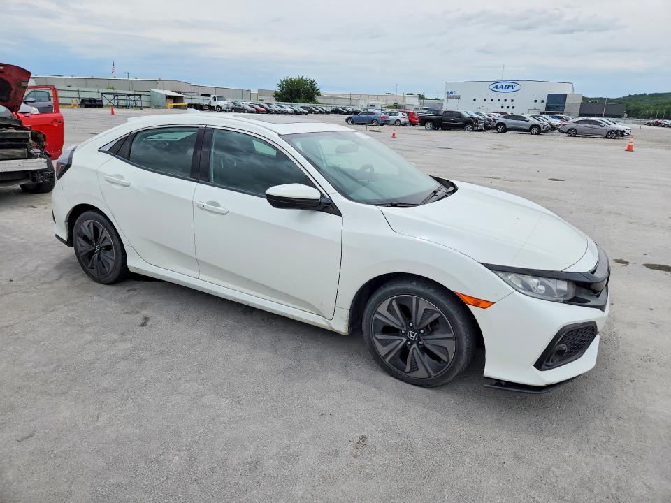 2017 Honda Civic VIN SHHFK7H55HU217844 COPART salvage auction — HAIL, Ok - Cert Of Title-Salvage, sold $5,300 on 2026-07-22 (photo 4)