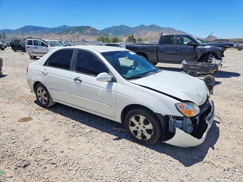 2009 Kia Spectra VIN KNAFE222695664225 COPART salvage auction — FRONT END, Ut - Salvage Certificate, sold $150 on 2026-07-31 (photo 4)