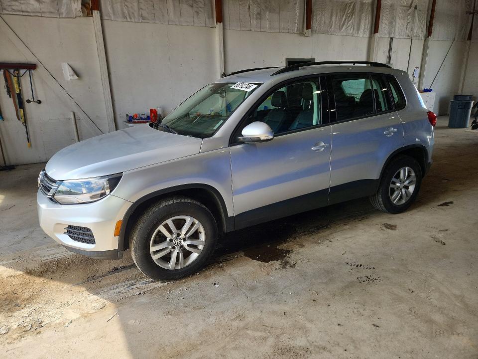 2016 Volkswagen Tiguan VIN WVGAV7AX3GW501946 COPART salvage auction — SIDE, Ky - Cert Of Title-Salvage, sold $1,450 on 2026-08-03 (photo 1)