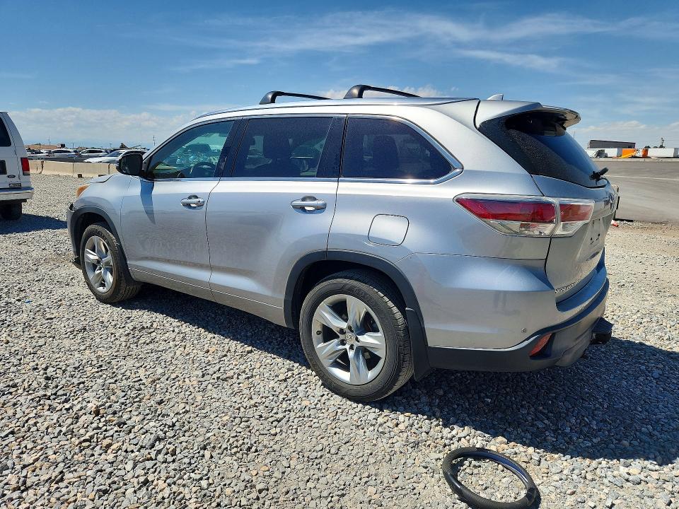 2015 Toyota Highlander VIN 5TDDKRFH9FS188665 COPART salvage auction — FRONT END, Co - Public - Salvage Title, sold $8,600 on 2026-07-09 (photo 2)