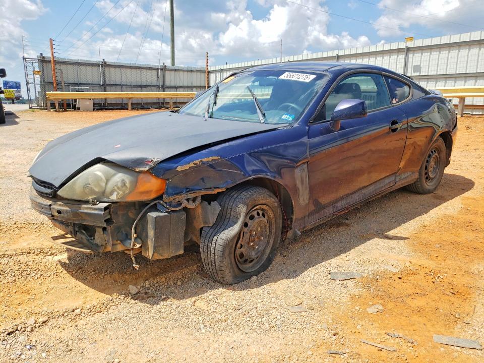 2004 Hyundai Tiburon VIN KMHHM65D94U122808 COPART salvage auction — FRONT END, Va - Certificate Of Title, sold $100 on 2026-07-17 (photo 1)