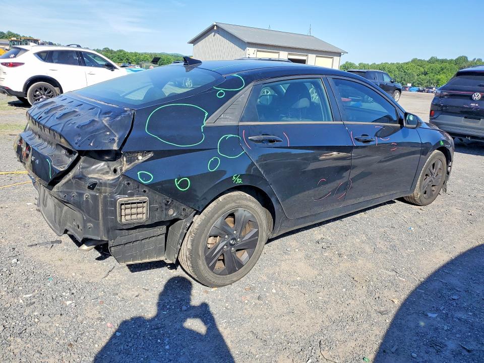2021 Hyundai Elantra VIN 5NPLM4AG6MH044341 COPART salvage auction — REAR END, PA - CERTIFICATE OF SALVAGE, sold $3,200 on 2026-07-27 (photo 3)
