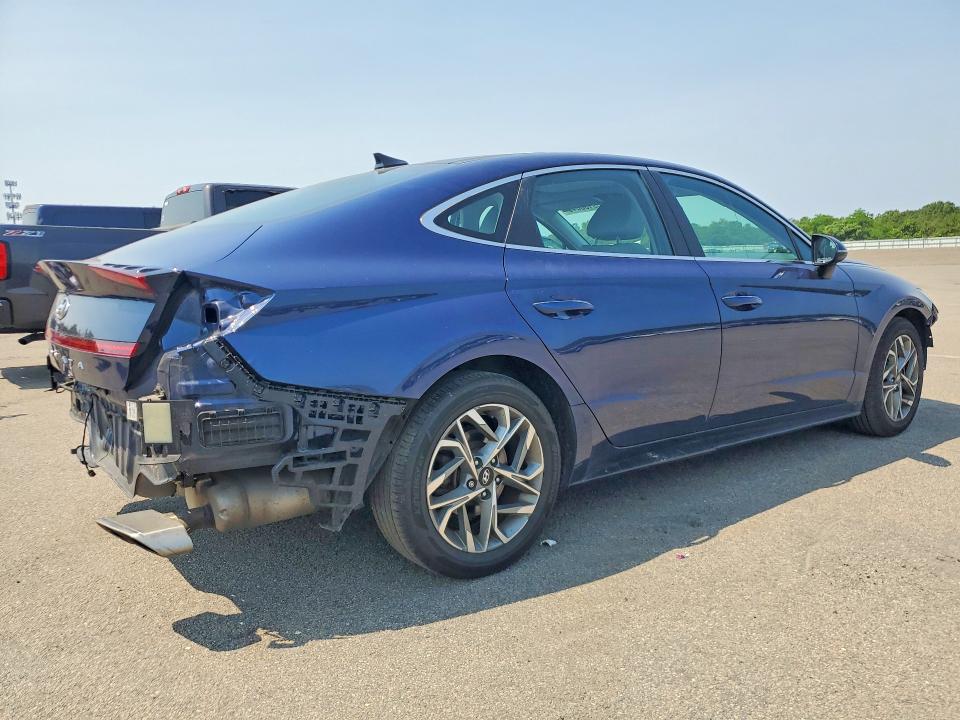 2022 Hyundai Sonata VIN 5NPEF4JA4NH135379 COPART salvage auction — REAR END, NY - MV-907A SALVAGE CERTIFICATE, sold $80 on 2026-07-27 (photo 3)