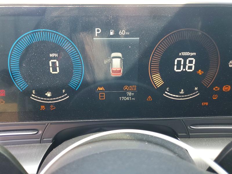 2025 Hyundai Kona VIN KM8HA3ABXSU268367 COPART salvage auction — REAR END, Ca - Salvage Certificate, sold $6,400 on 2026-07-15 (photo 9)
