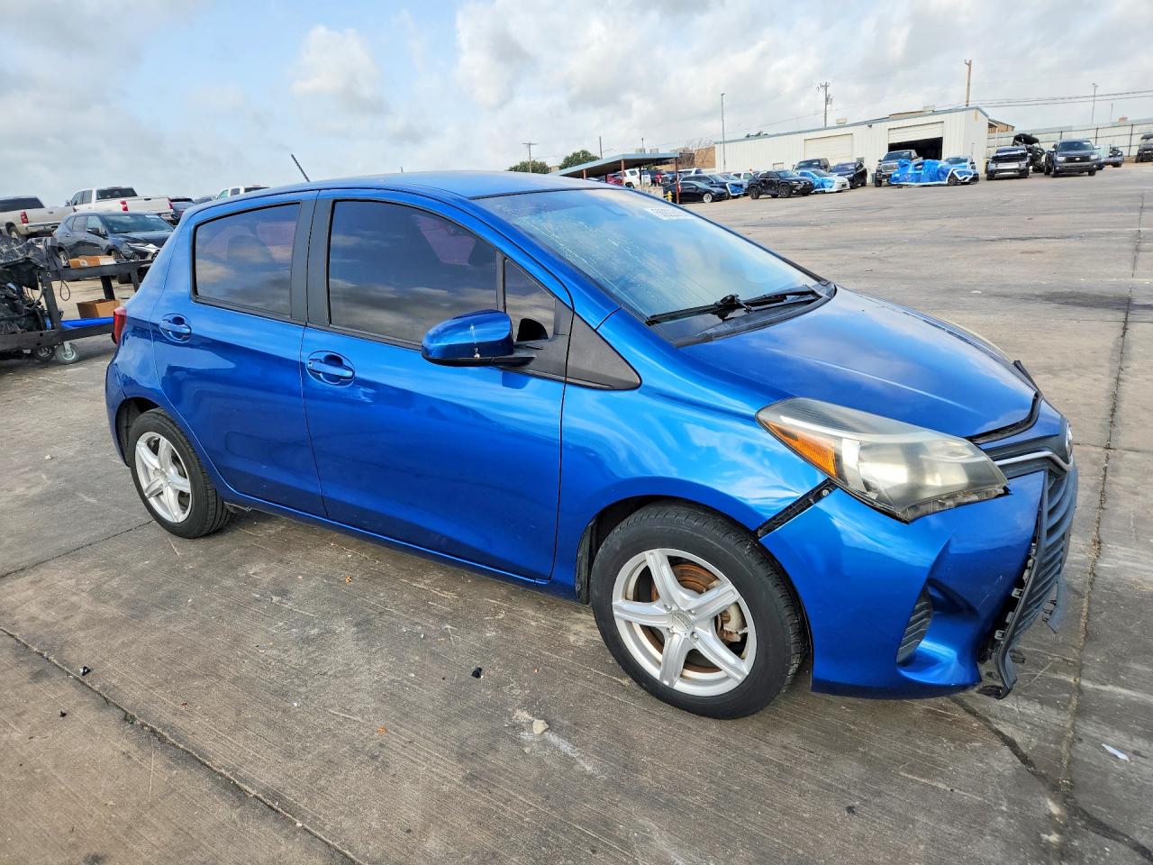 2017 Toyota Yaris VIN VNKKTUD32HA083374 COPART salvage auction — Front End, TX - SALVAGE VEHICLE TITLE, sold $3,250 on 2026-07-09 (photo 4)