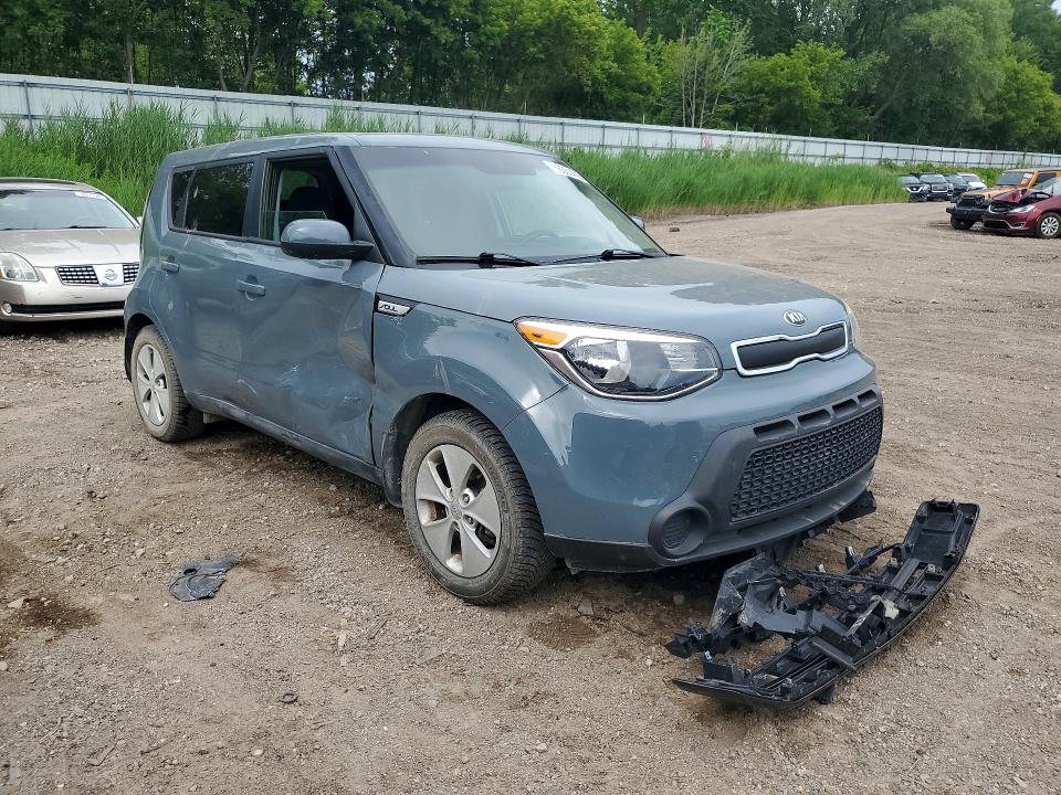 2015 Kia Soul VIN KNDJN2A21F7765171 COPART salvage auction — FRONT END, Mi - Certificate Of Title, sold $850 on 2026-07-08 (photo 4)
