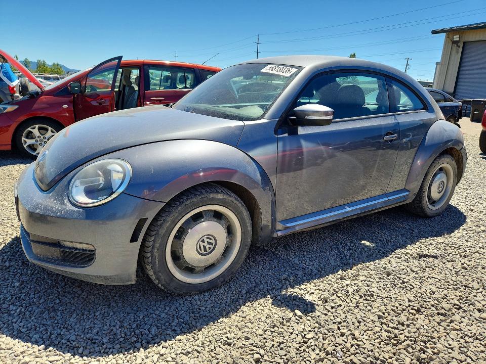 2012 Volkswagen Beetle VIN 3VWJP7AT5CM614980 COPART salvage auction — MINOR DENT/SCRATCHES, Or - Salvage Title Certificate, sold $2,100 on 2026-08-04 (photo 1)