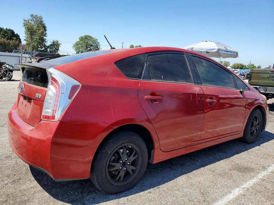 2012 Toyota Prius VIN JTDKN3DU2C1531367 COPART salvage auction — MINOR DENT/SCRATCHES, Ca - Salvage Certificate, sold $725 on 2026-07-24 (photo 3)