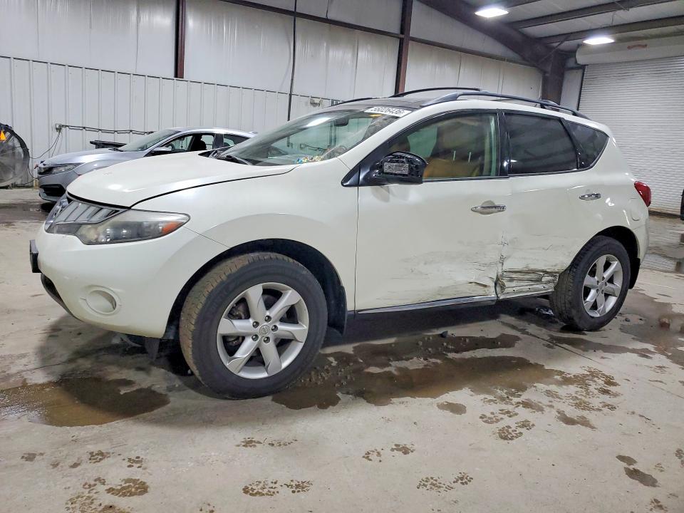 2010 Nissan Murano VIN JN8AZ1MW3AW133322 COPART salvage auction — SIDE, PA - CERTIFICATE OF SALVAGE, sold $450 on 2026-07-15 (photo 1)