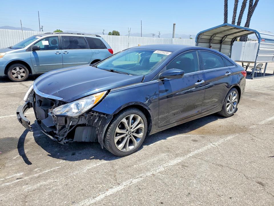 2013 Hyundai Sonata VIN 5NPEC4AB2DH770648 COPART salvage auction — FRONT END, Ca - Salvage Certificate, sold $1,050 on 2026-07-24 (photo 1)