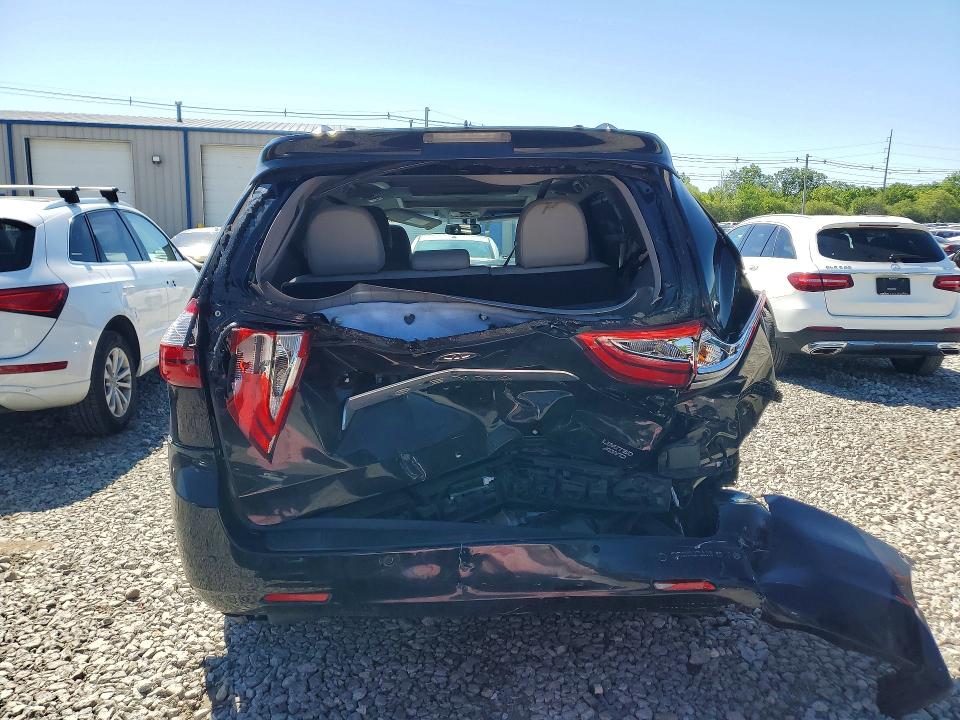 2017 Toyota Sienna VIN 5TDDZ3DC8HS155322 COPART salvage auction — REAR END, Ma - Cert Of Title-Salvage, sold $2,250 on 2026-07-08 (photo 6)