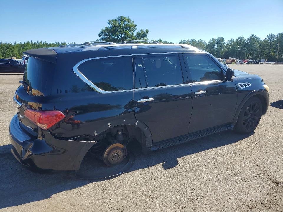 2012 Infiniti Qx56 VIN JN8AZ2NE8C9021368 COPART salvage auction — UNDERCARRIAGE, Sc - Cert Of Title-Salvage, sold $1,650 on 2026-07-31 (photo 3)