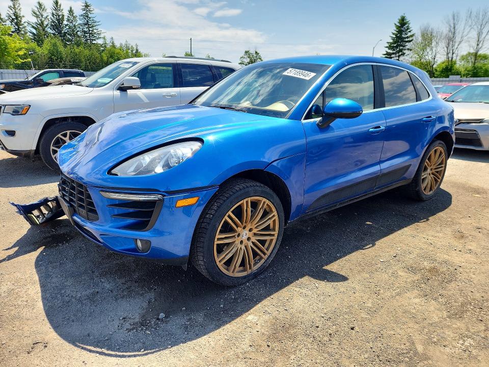 2015 Porsche Macan VIN WP1AB2A51FLB44215 COPART salvage auction — FRONT END, On - Permit Salvage, sold $4,950 on 2026-07-07 (photo 1)