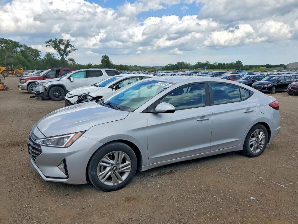 2019 Hyundai Elantra VIN KMHD84LFXKU874901 COPART salvage auction — HAIL, Ia - Cert Of Title-Salvage Title, sold $950 on 2026-07-24 (photo 1)