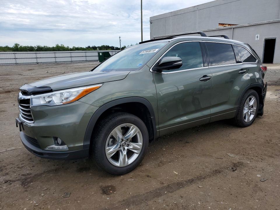 2016 Toyota Highlander VIN 5TDDKRFH5GS231464 COPART salvage auction — REAR END, Va - Cert Of Title - Salvage, sold $5,800 on 2026-07-08 (photo 1)