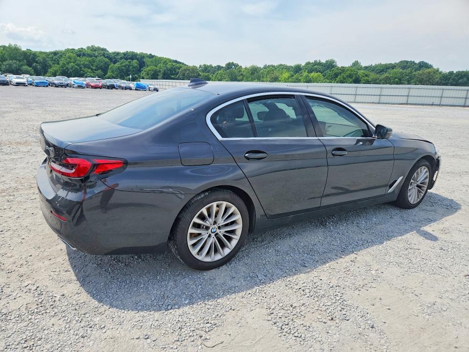 2021 BMW 5er VIN WBA53BJ02MWW92592 COPART salvage auction — FRONT END, Nc - Salvage Certificate Of Title, sold $13,400 on 2026-07-22 (photo 3)
