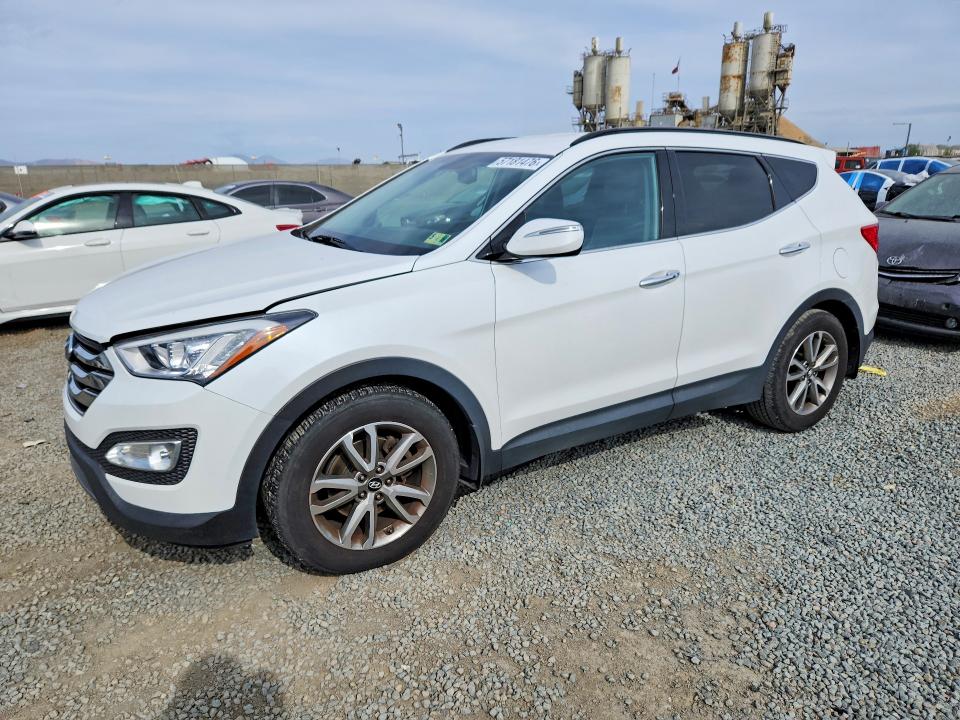 2014 Hyundai Santa fe VIN 5XYZU3LA7EG198532 — COPART salvage auction photo