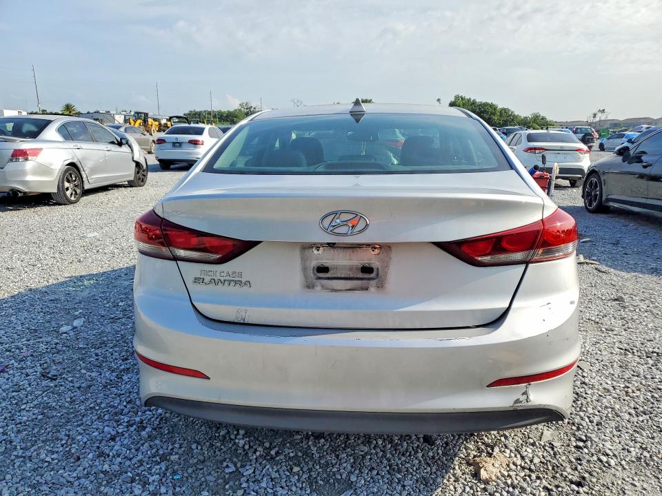 2017 Hyundai Elantra VIN KMHD84LF8HU407288 COPART salvage auction — REAR END, Fl - Cert Of Title Slvg Rebuildable, sold $2,250 on 2026-07-10 (photo 6)