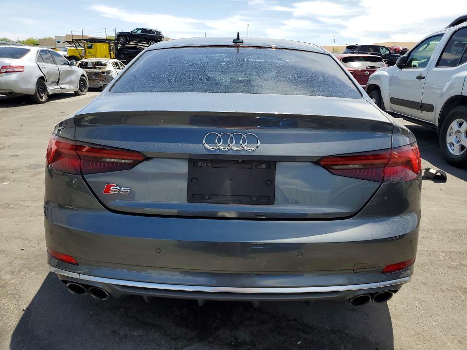 2018 Audi S5 VIN WAUP4AF53JA032803 COPART salvage auction — FRONT END, NV - SALVAGE TITLE, sold $8,200 on 2026-08-24 (photo 6)