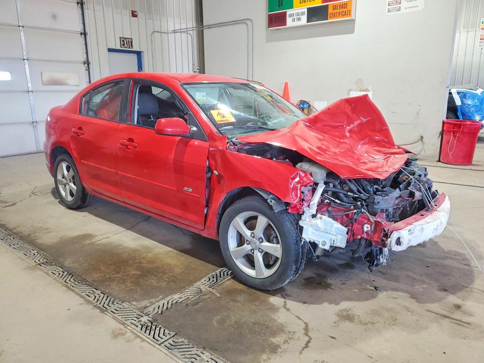 2005 Mazda 3 VIN JM1BK323651259539 COPART salvage auction — FRONT END, PA - CERTIFICATE OF SALVAGE, sold $375 on 2026-07-13 (photo 4)