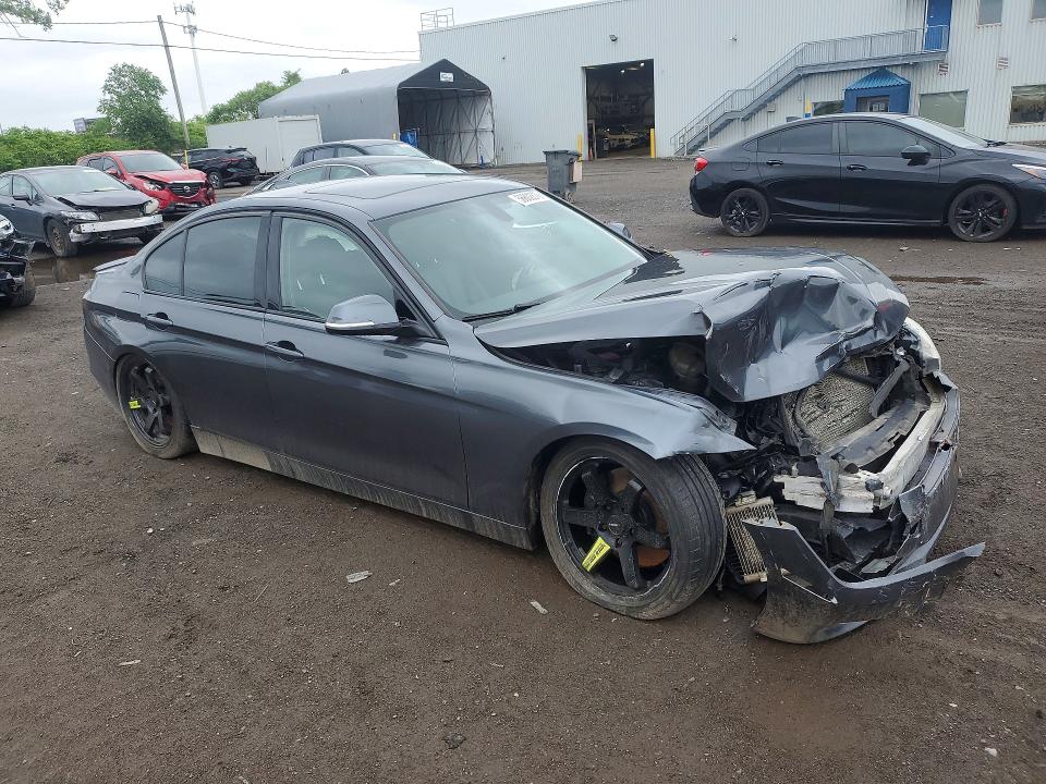 2013 BMW 3er VIN WBA3B9C53DF586518 COPART salvage auction — FRONT END, Qc - Gravement Accidente, sold $425 on 2026-07-14 (photo 4)