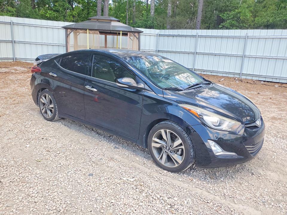 2016 Hyundai Elantra VIN KMHDH4AE2GU520906 COPART salvage auction — REAR END, Sc - Cert Of Title-Salvage, sold $850 on 2026-07-24 (photo 4)
